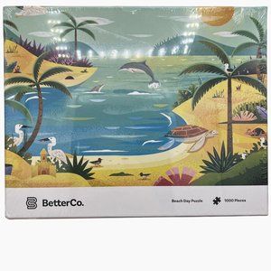 BetterCo. 1000 pieces Beach Day Jigsaw Puzzle 27.5" x 20" New sealed Adam Grason